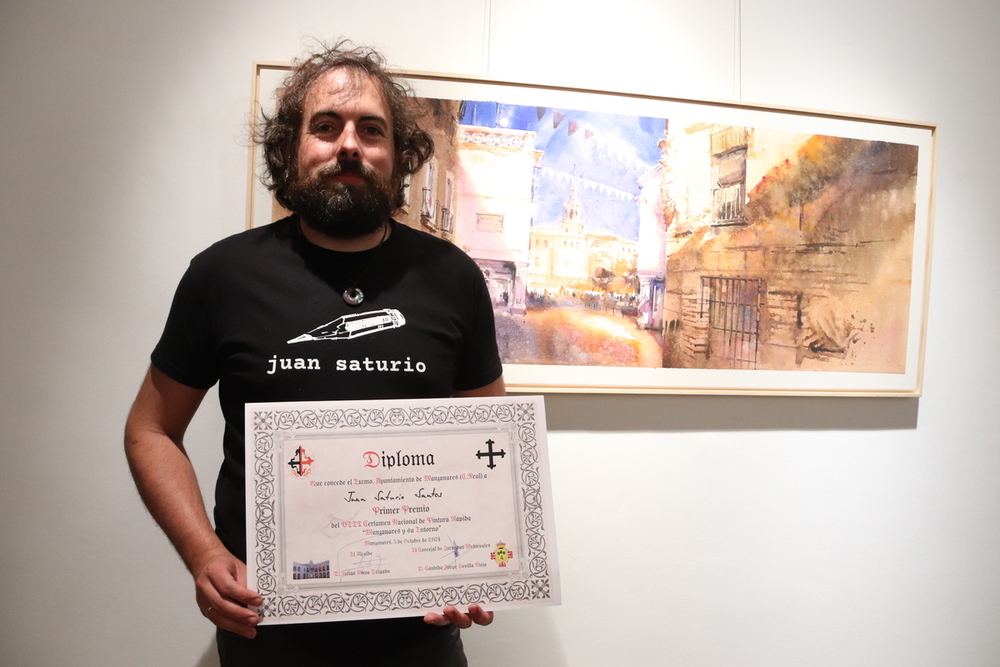 Saturio y Serrano ganan el certamen de pintura rápida 