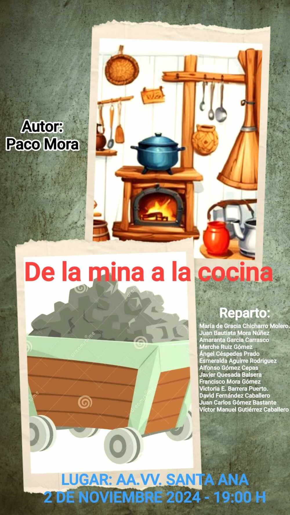 Estreno del 'sainete minero' De la mina a la cocina, de Francisco Mora