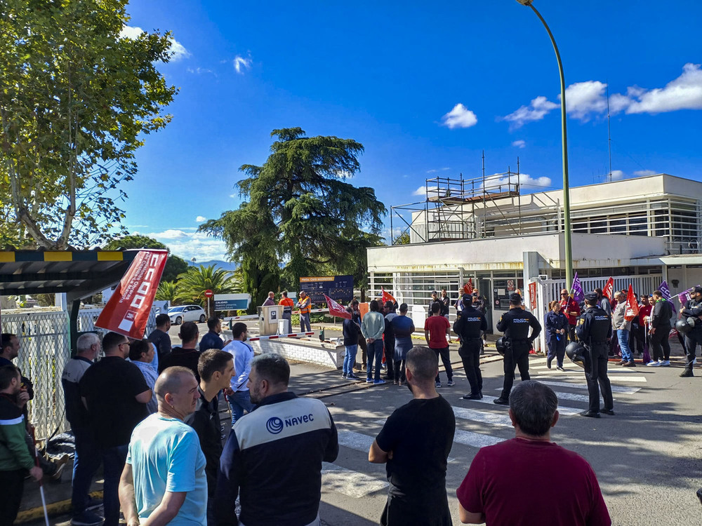 Huelga de los trabajadores de Navec en Puertollano