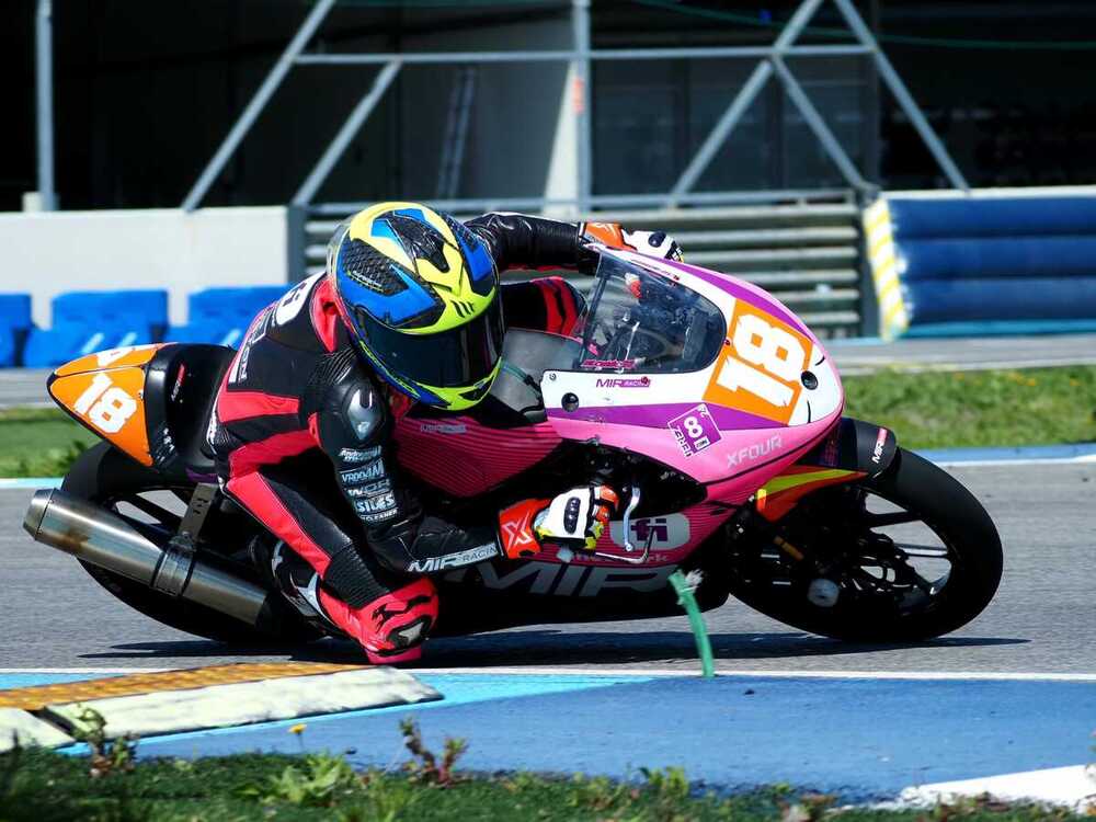 Alonso García, en una de las carreras.