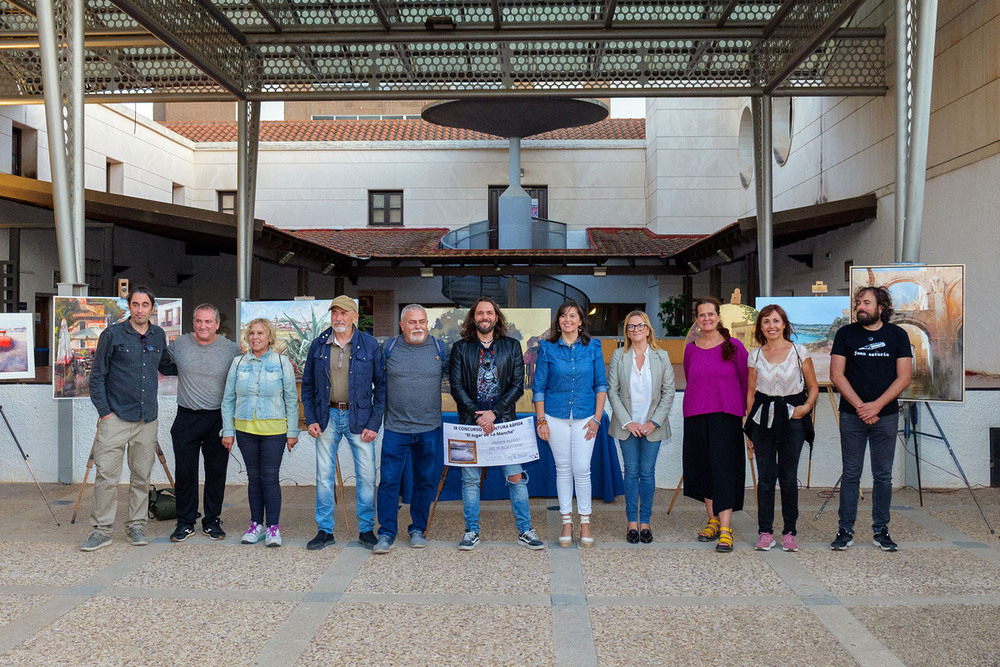 20 participantes en concurso de pintura El lugar de La Mancha