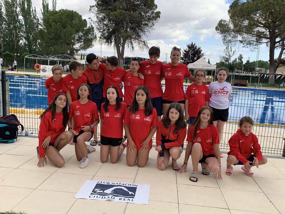 Equipo del Club Natación Ciudad Real.