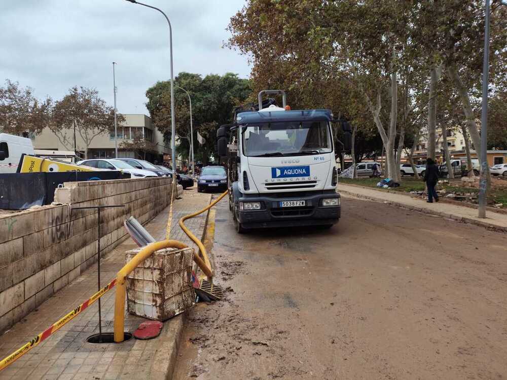 El servicio municipal de agua, en las zonas de la DANA