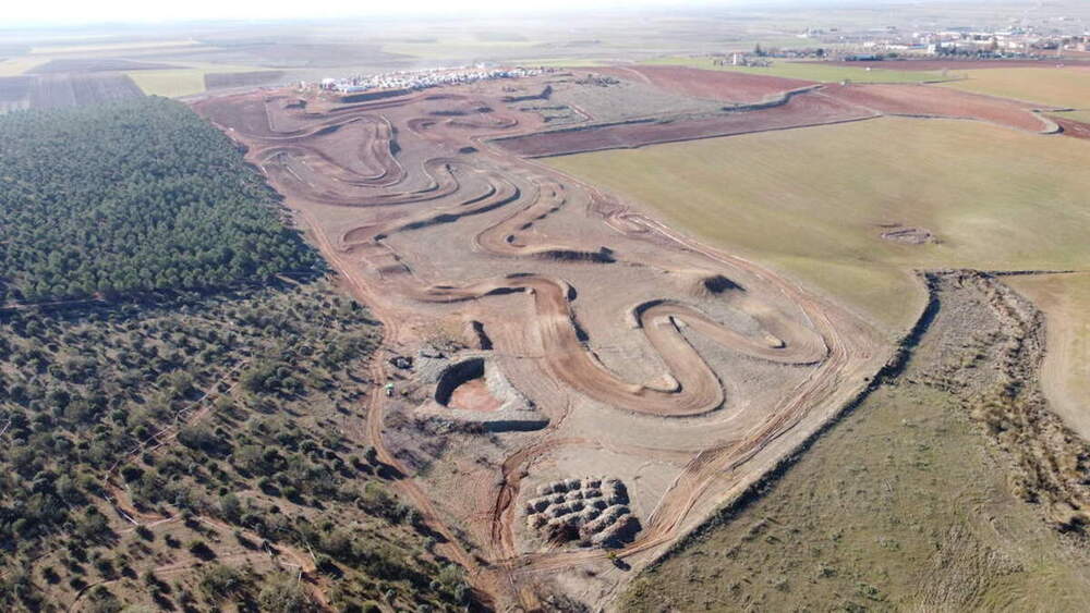 Vista aérea del Cózar Motor Ranch.