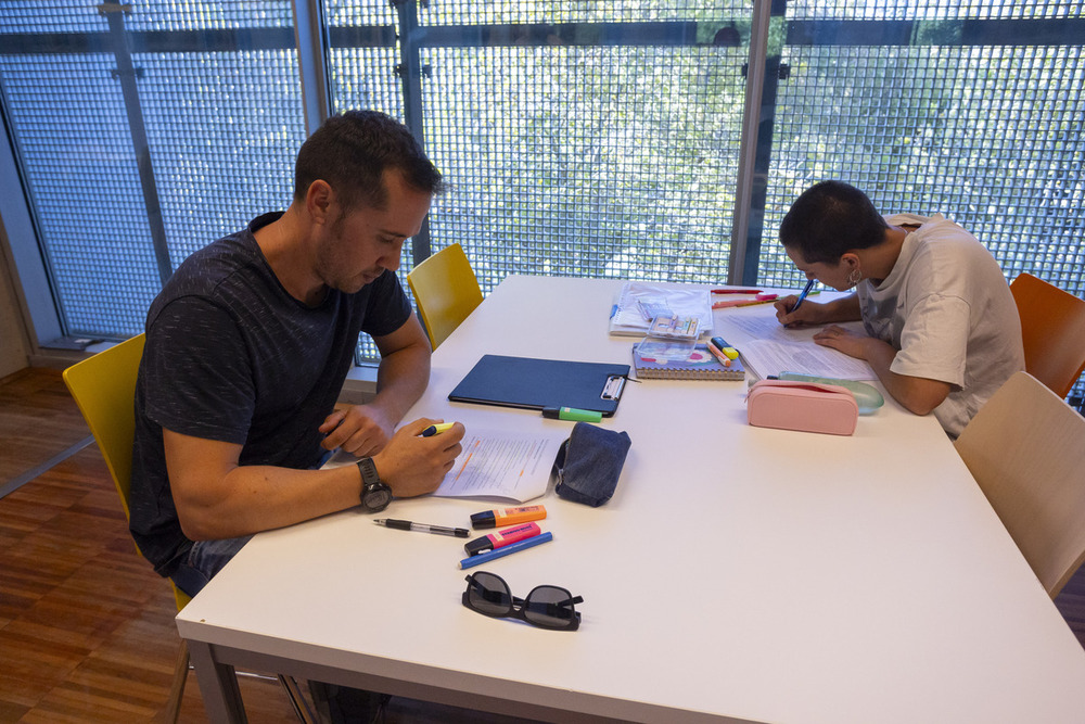 Opositores en la Biblioteca Pública del Estado de Ciudad Real