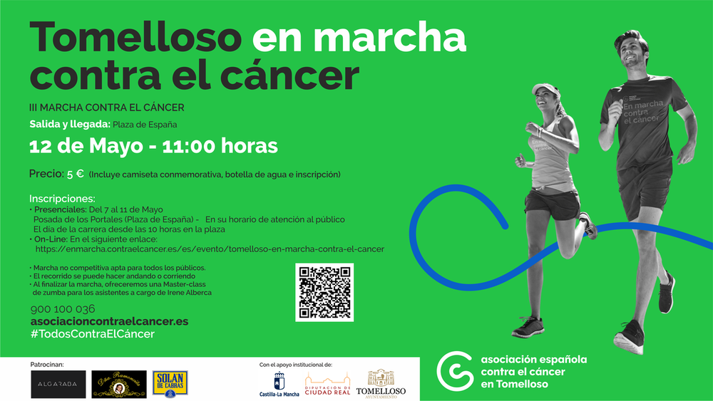 Tomelloso vivirá su tercera marcha contra el cáncer el domingo