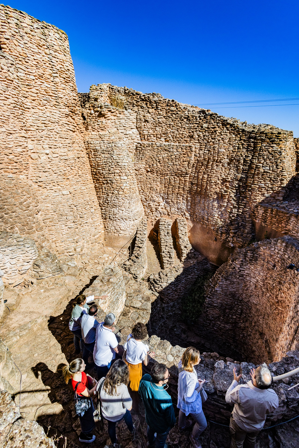 Motilla del Azuer en Daimiel, yacimiento de La Motilla del Azuer en Daimiel con la visita del alcalde de Daimiel Leopoldo Sierra  / RUEDA VILLAVERDE