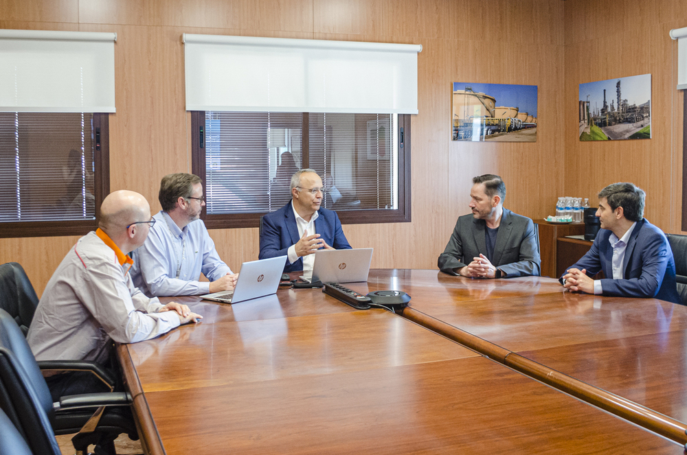 Broceño visita la planta de reciclaje de colchones de Repsol 