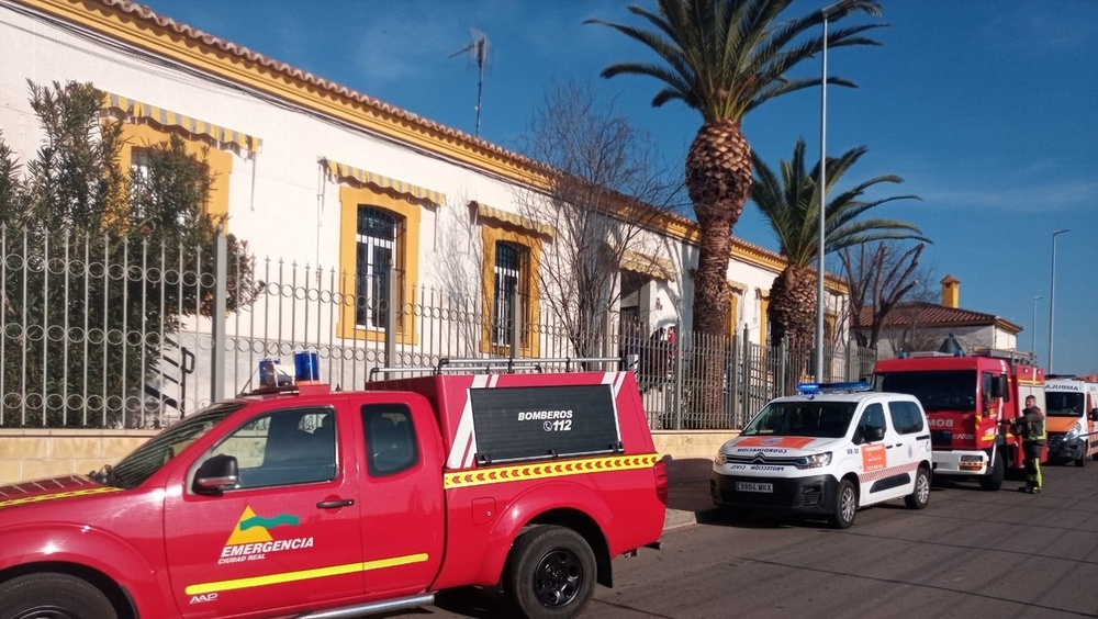 Simulacro en la residencia Hermanas de la Cruz