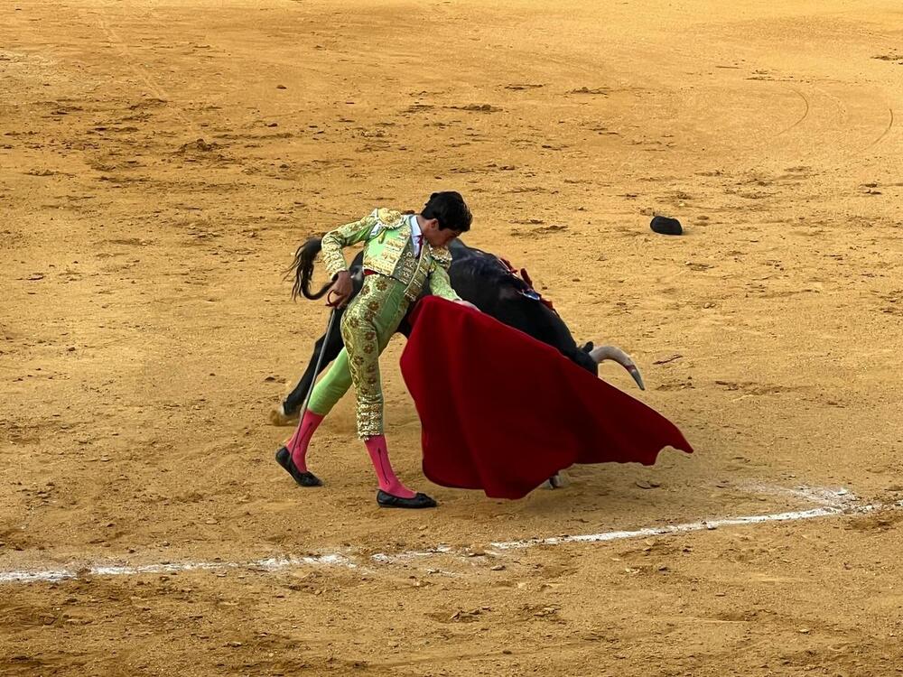 Marco Pérez en el segundo de la tarde