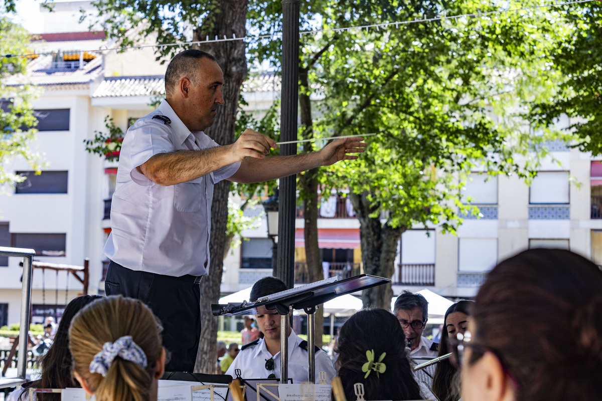 Feria de Agosto de Ciudad Real, concierto en el Templete del Prado de la Banda Municipal de música  / RUEDA VILLAVERDE