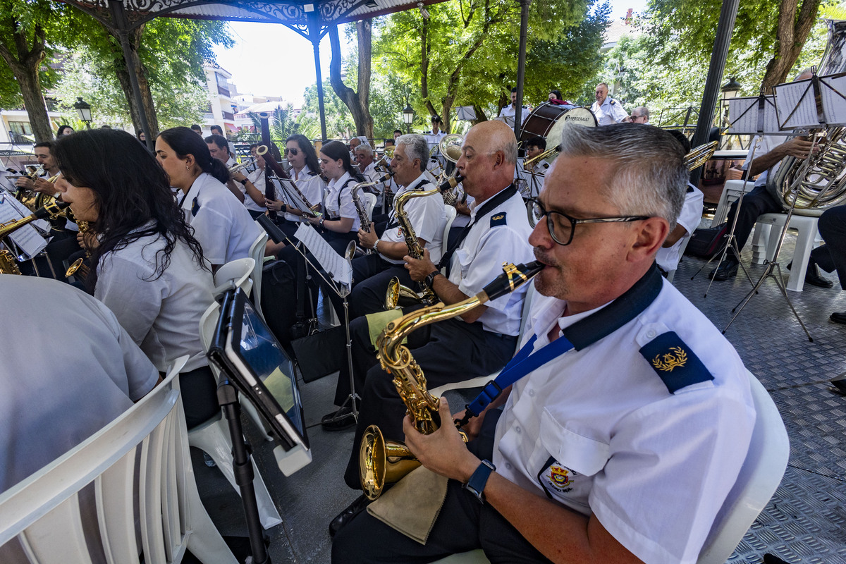 Feria de Agosto de Ciudad Real, concierto en el Templete del Prado de la Banda Municipal de música  / RUEDA VILLAVERDE