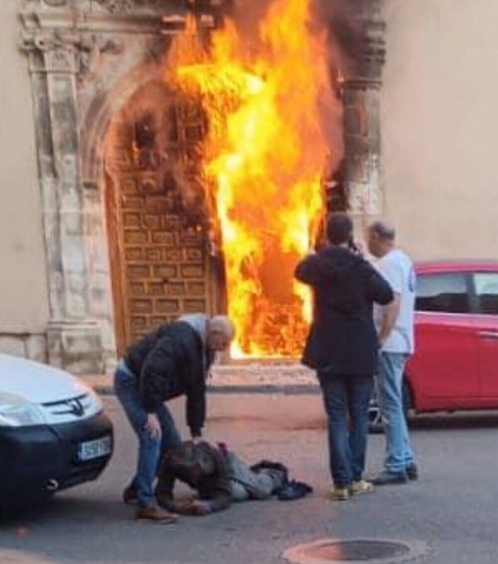 Ataque incendiario a un convento de Cuenca