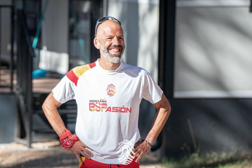 Jesús Gil, durante una concentración previa.