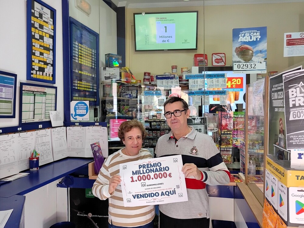 Agraciado con un premio de un millón de euros en La Solana