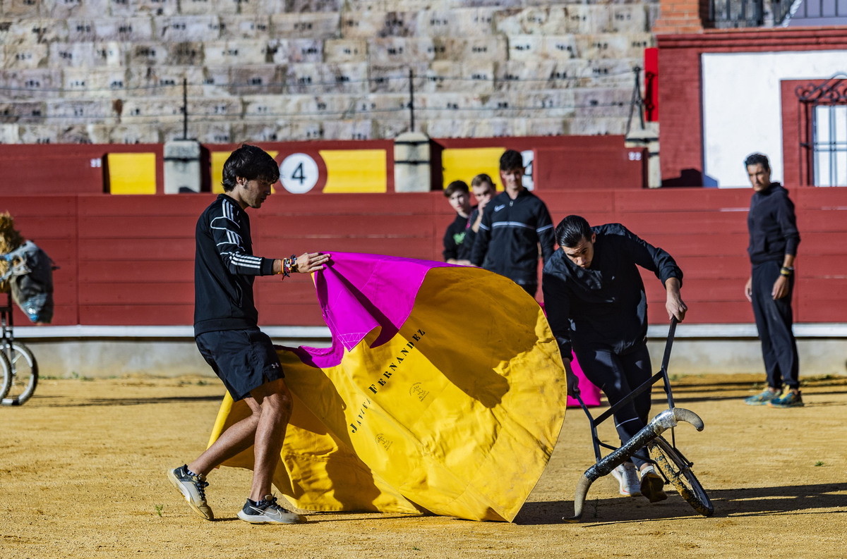 INICIO DE LAS CLASE EN LA PLAZA DE TOROS DE LA ESCUELA DE TAUROMÁQUIA, INICIO DE LAS CLASES TAURINAS DE LA ESCUELA DE TAUROMAQUIA, TOROS  / RUEDA VILLAVERDE