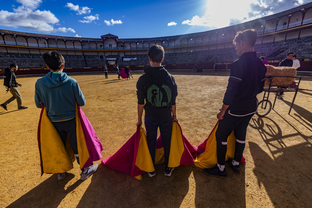 INICIO DE LAS CLASE EN LA PLAZA DE TOROS DE LA ESCUELA DE TAUROMÁQUIA, INICIO DE LAS CLASES TAURINAS DE LA ESCUELA DE TAUROMAQUIA, TOROS  / RUEDA VILLAVERDE