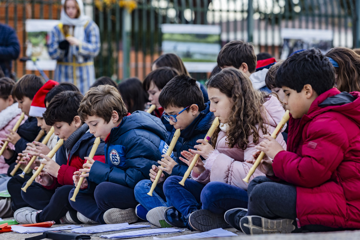 Navidad, caanto de villancicos de los colegios de ciudad real en el Arco del Torreón, Concierto de villancicos  / RUEDA VILLAVERDE