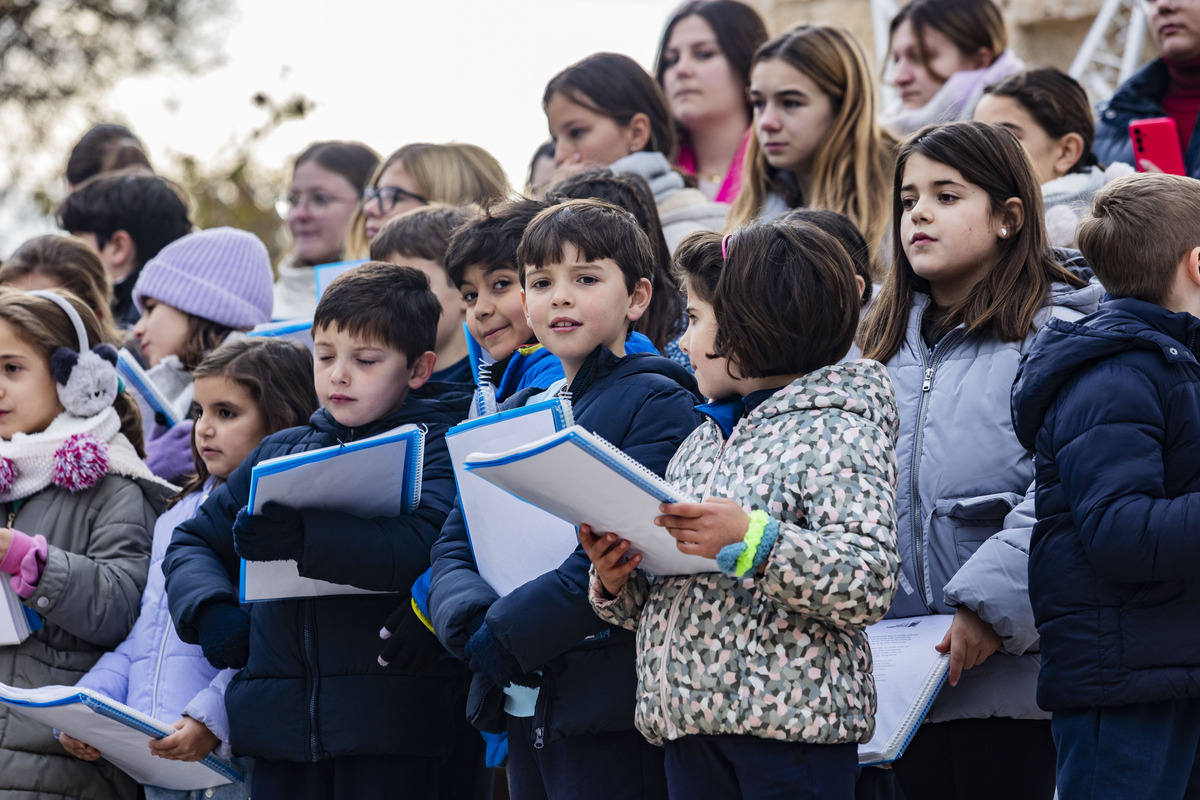 Navidad, caanto de villancicos de los colegios de ciudad real en el Arco del Torreón, Concierto de villancicos  / RUEDA VILLAVERDE