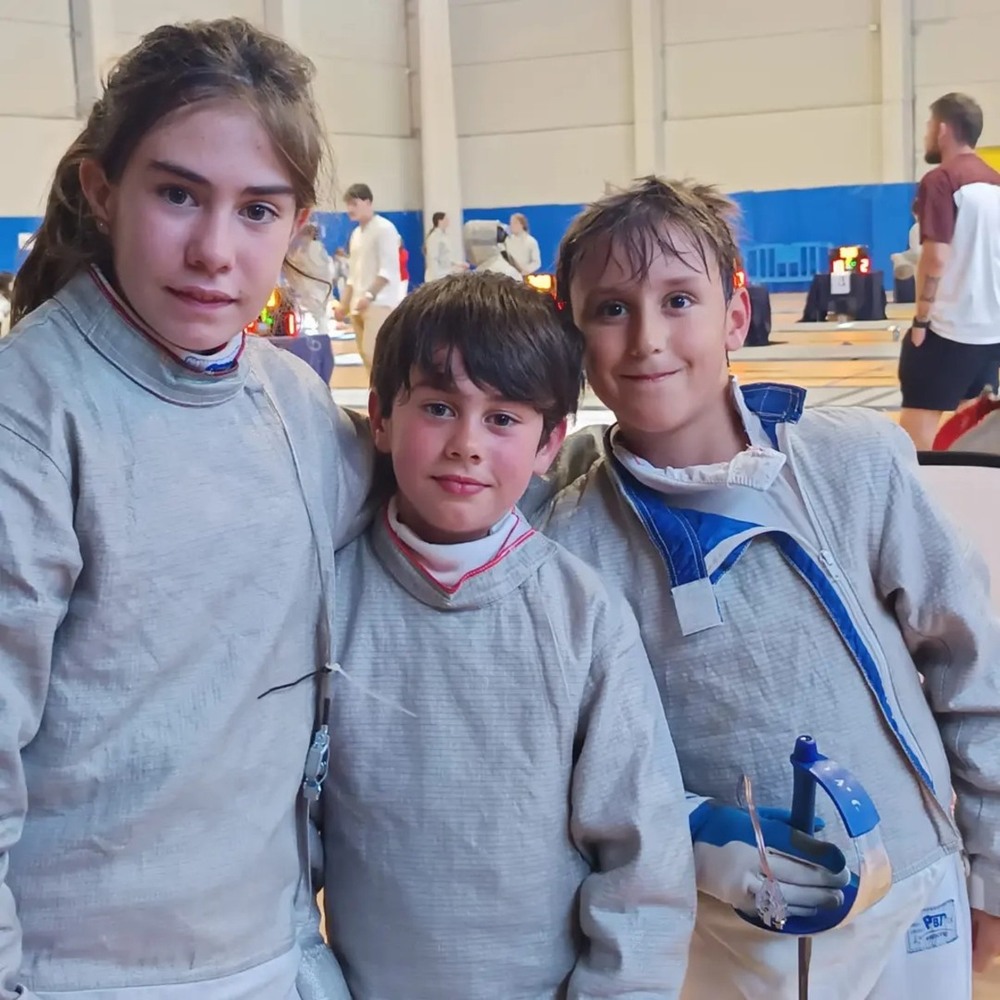 Jóvenes tiradores del Club Esgrima Ciudad Real.