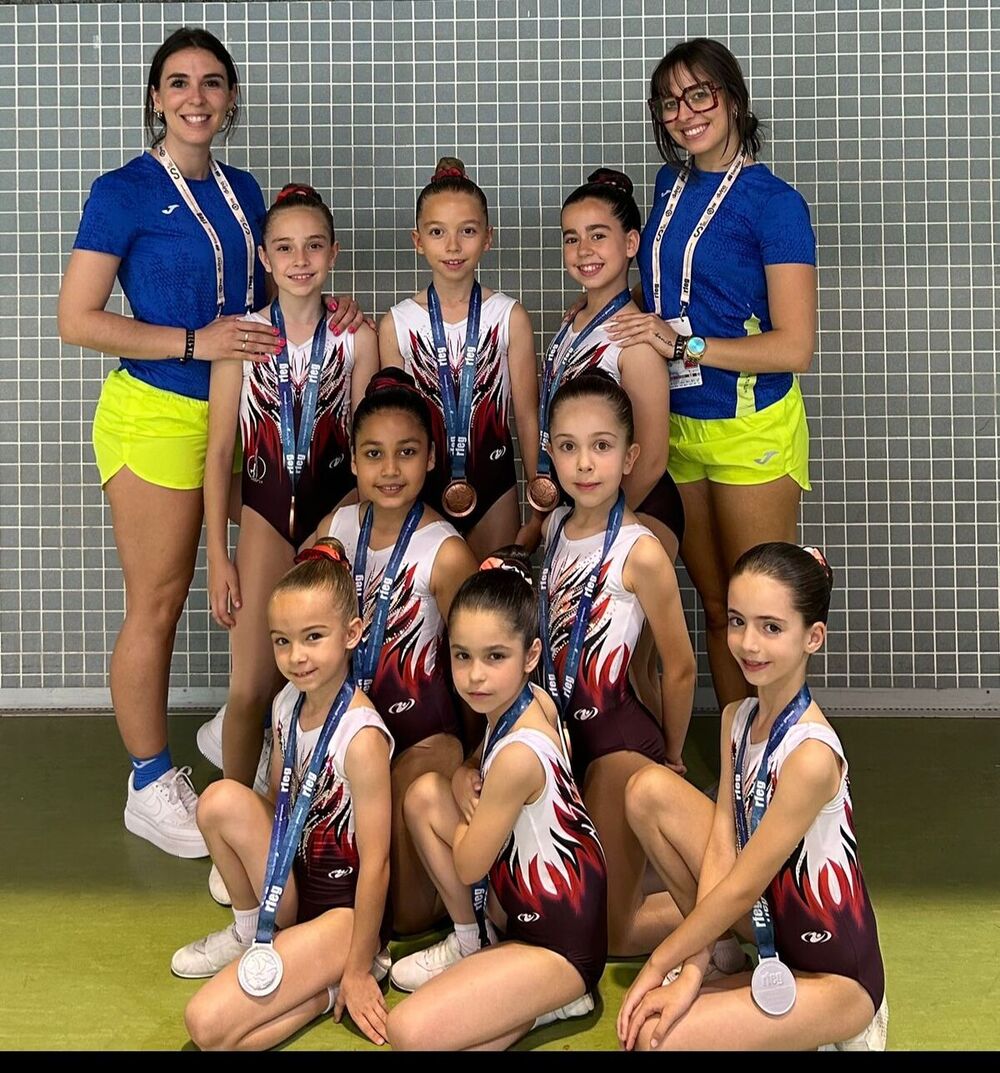 Plata y bronce para el Aerobics Puertollano en el Nacional