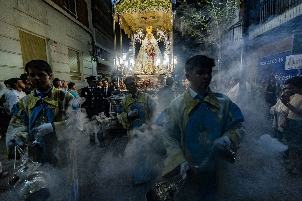 Procesión de la Virgen del Prado de Ciudad Real Feria de Agosto  / RUEDA VILLAVERDE