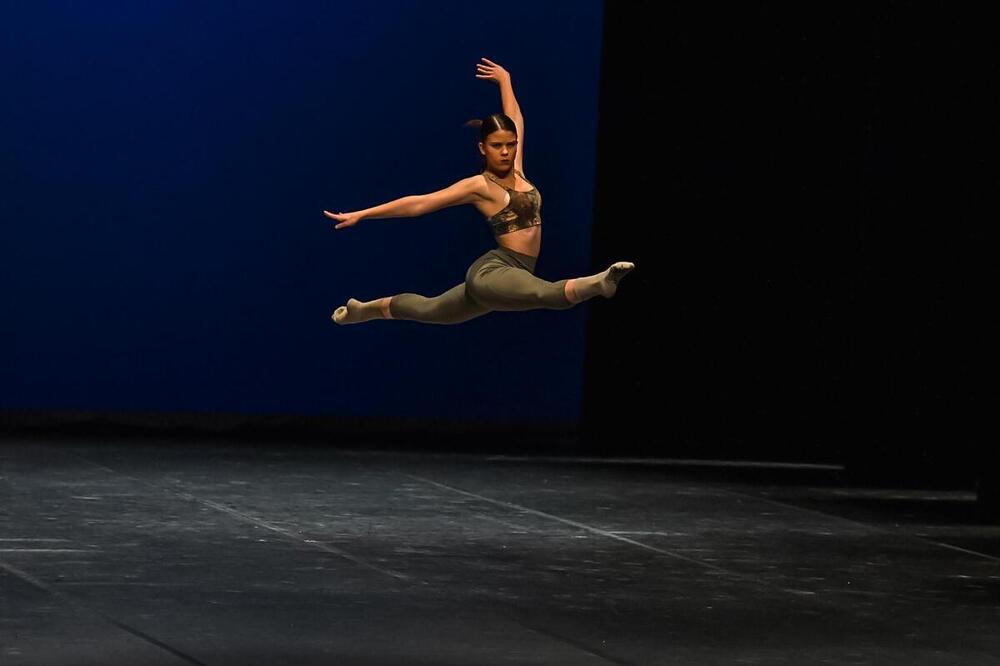 Ana Molina, durante una de sus competiciones de danza.