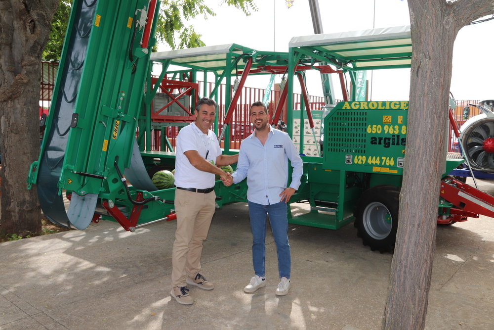 Fercam premia una máquina autopropulsada para recoger melones