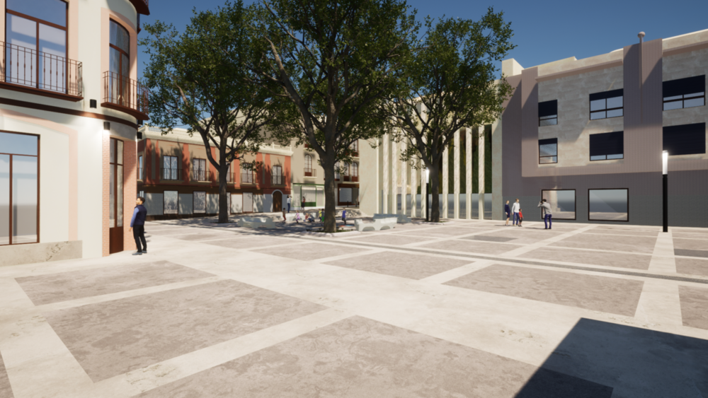 Así será la futura la Plaza Constitución de Valdepeñas