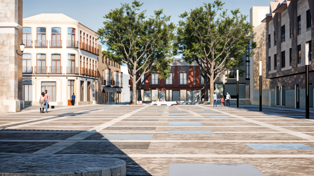 Así será la futura la Plaza Constitución de Valdepeñas