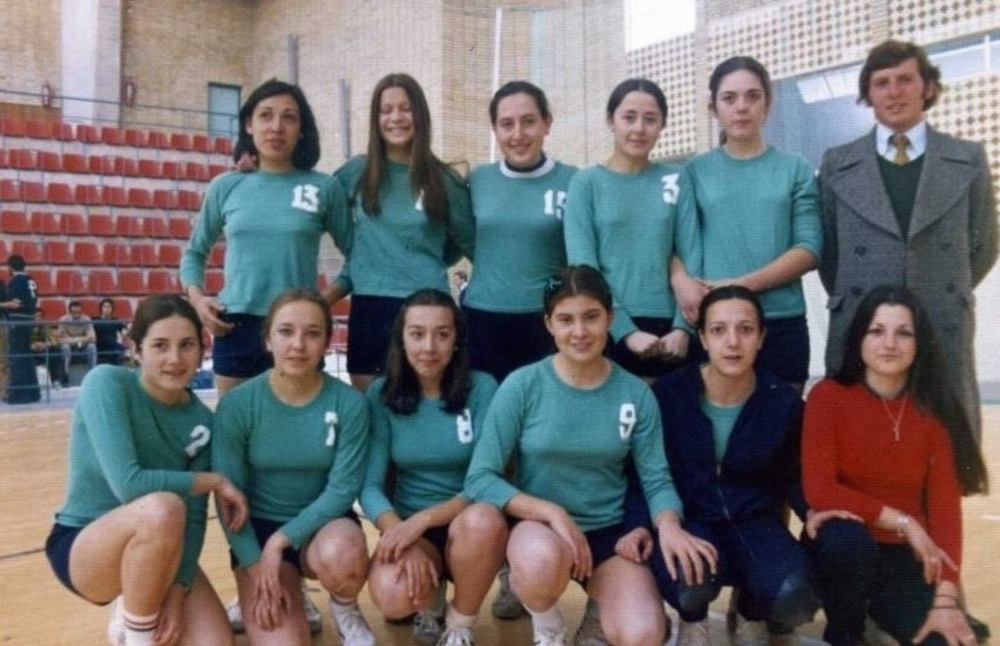 Equipo femenino de Ciudad Real en 1973.