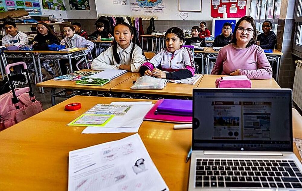 Una de las aulas del centro.