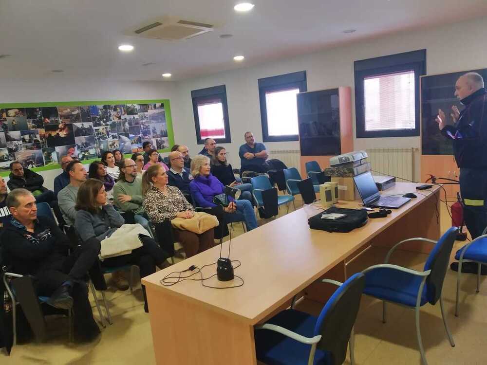 Aprendiendo a actuar frente a un incendio en un hospital