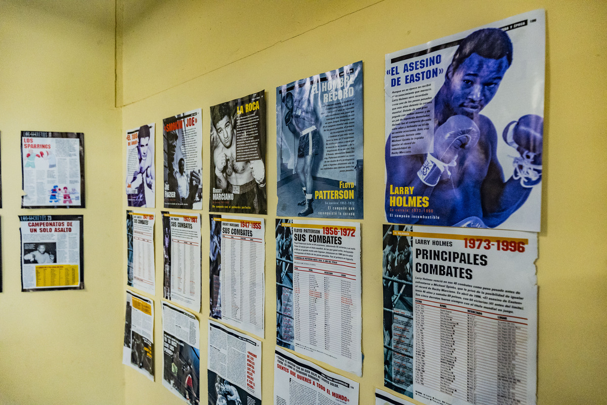 Escuela de Boxeo Rayfer de ciudad real, gente praacticando boxeo  / RUEDA VILLAVERDE