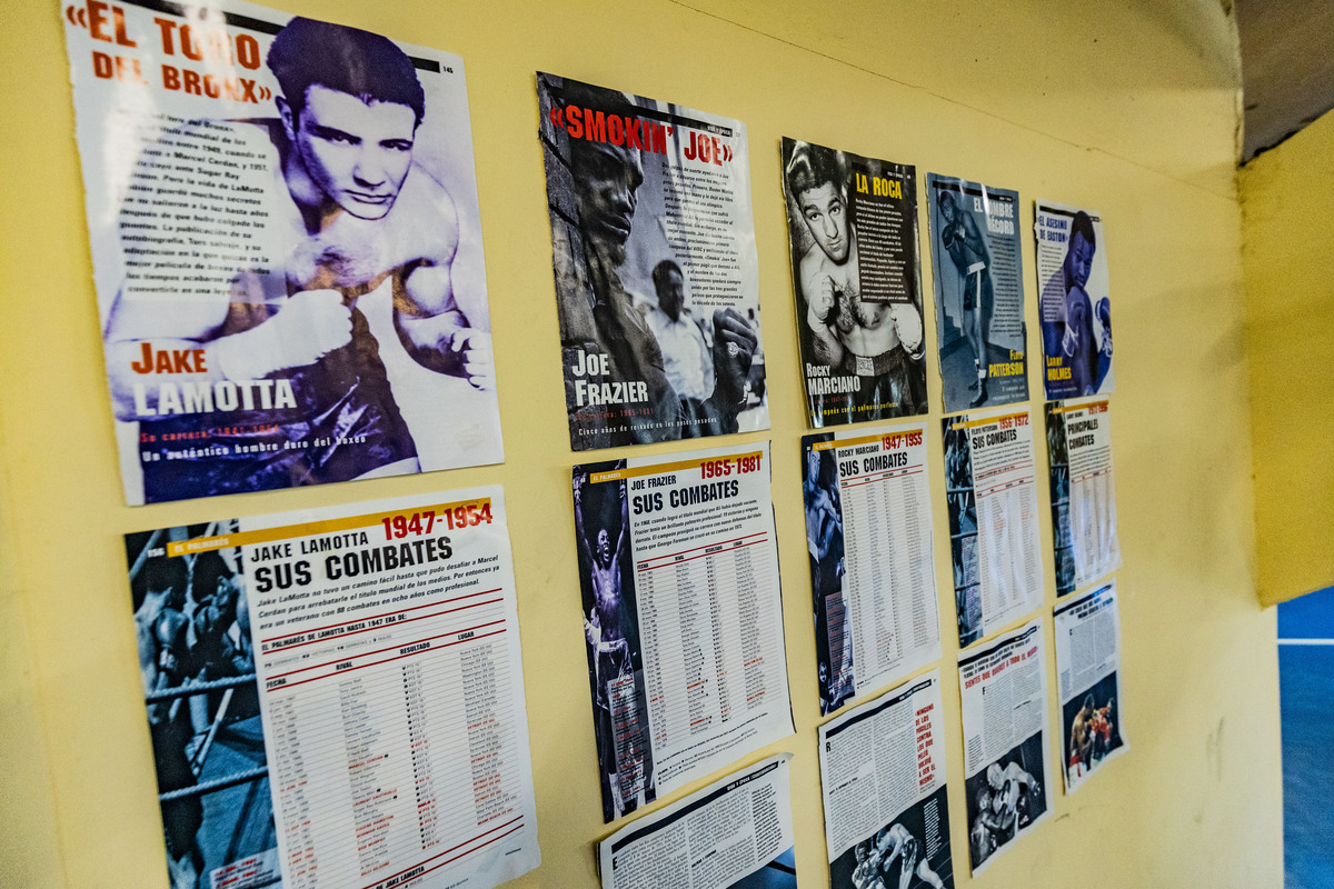 Escuela de Boxeo Rayfer de ciudad real, gente praacticando boxeo  / RUEDA VILLAVERDE