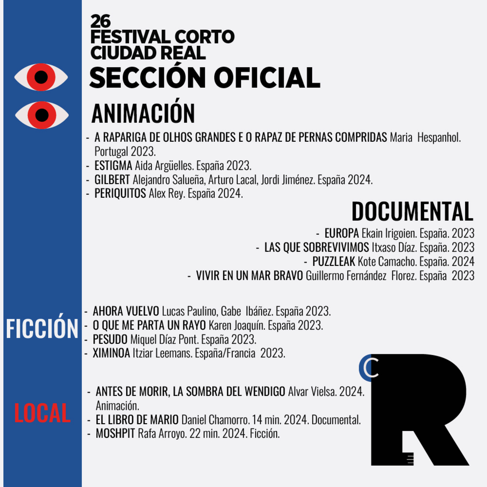 Estos son los títulos que competirá en el Festival Corto