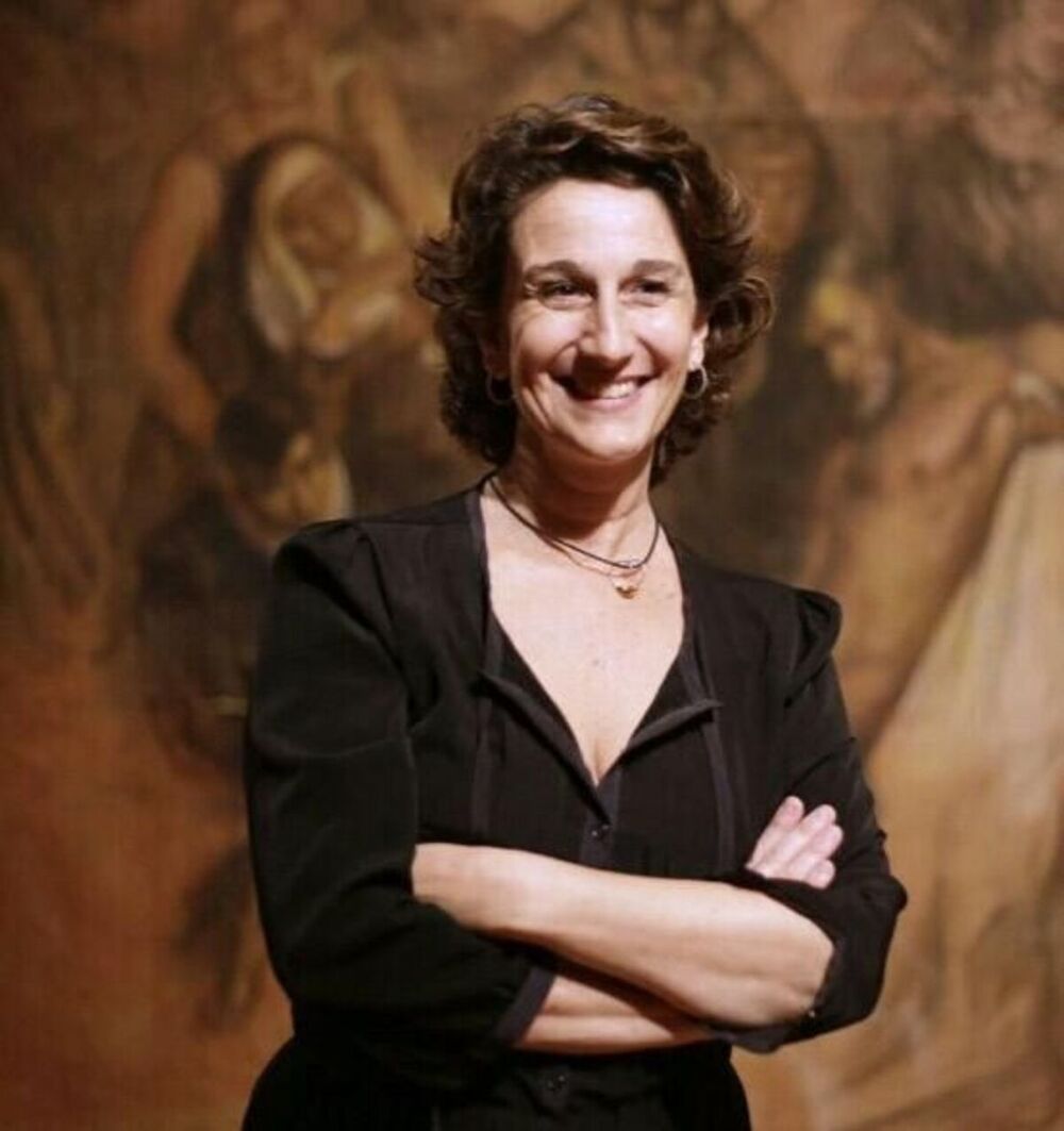 Silvia Palmero, nieta del pintor. 