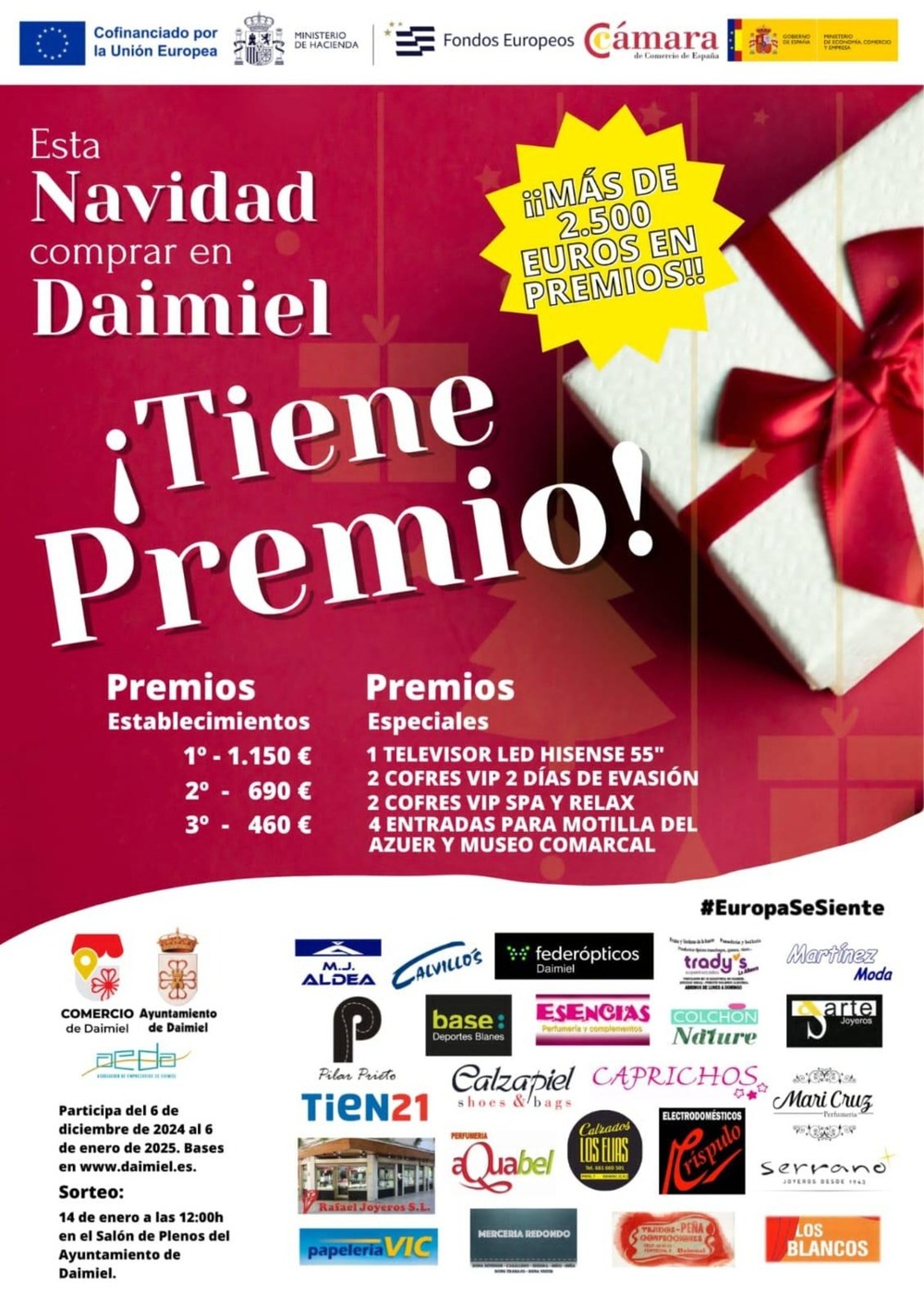 Daimiel premia con 2.500 euros las compras en sus comercios