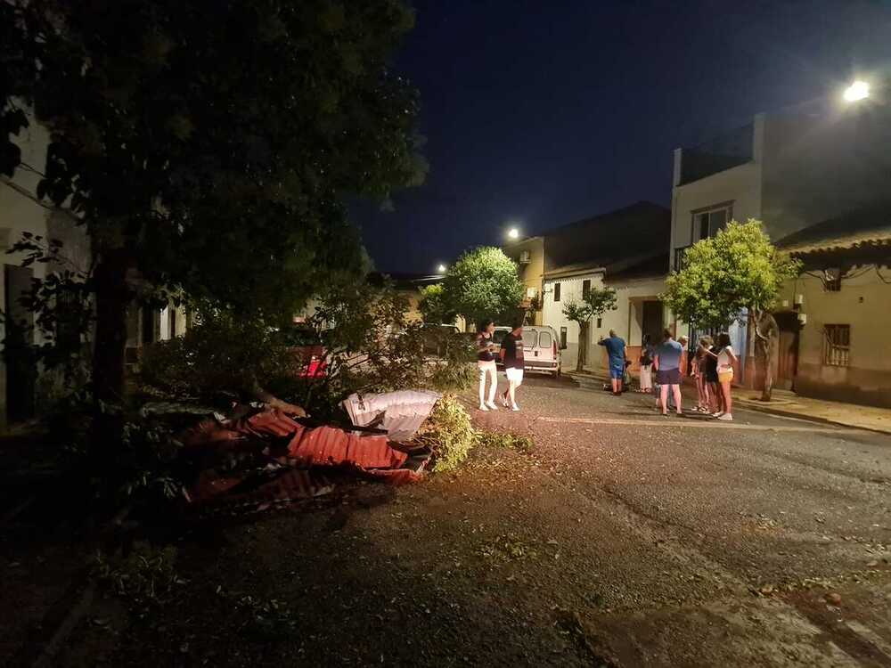 Alamillo evalúa los daños tras el paso de un tornado