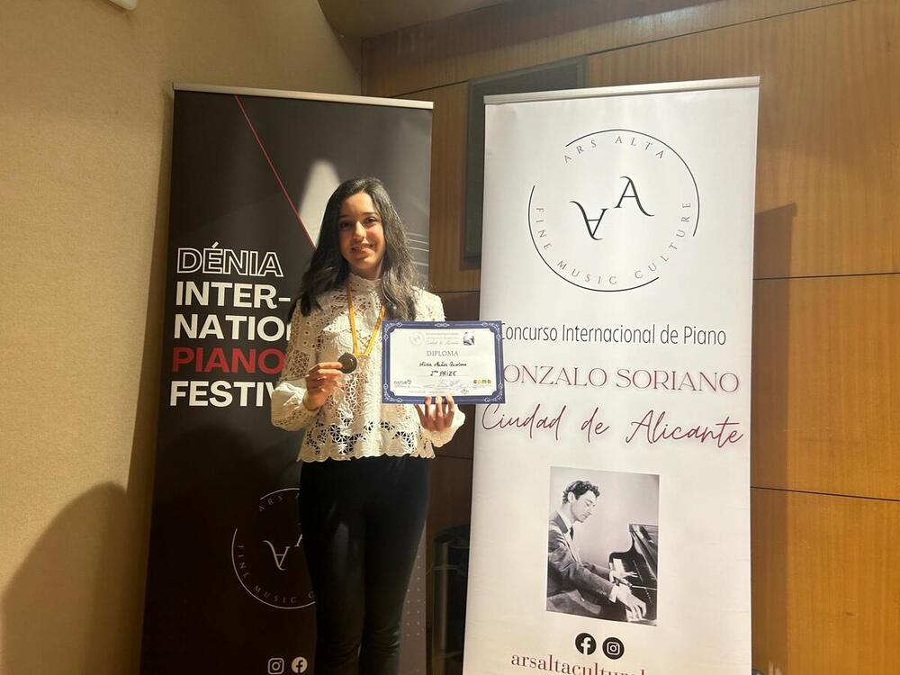 Alicia Muñoz, segunda en un concurso internacional de piano 