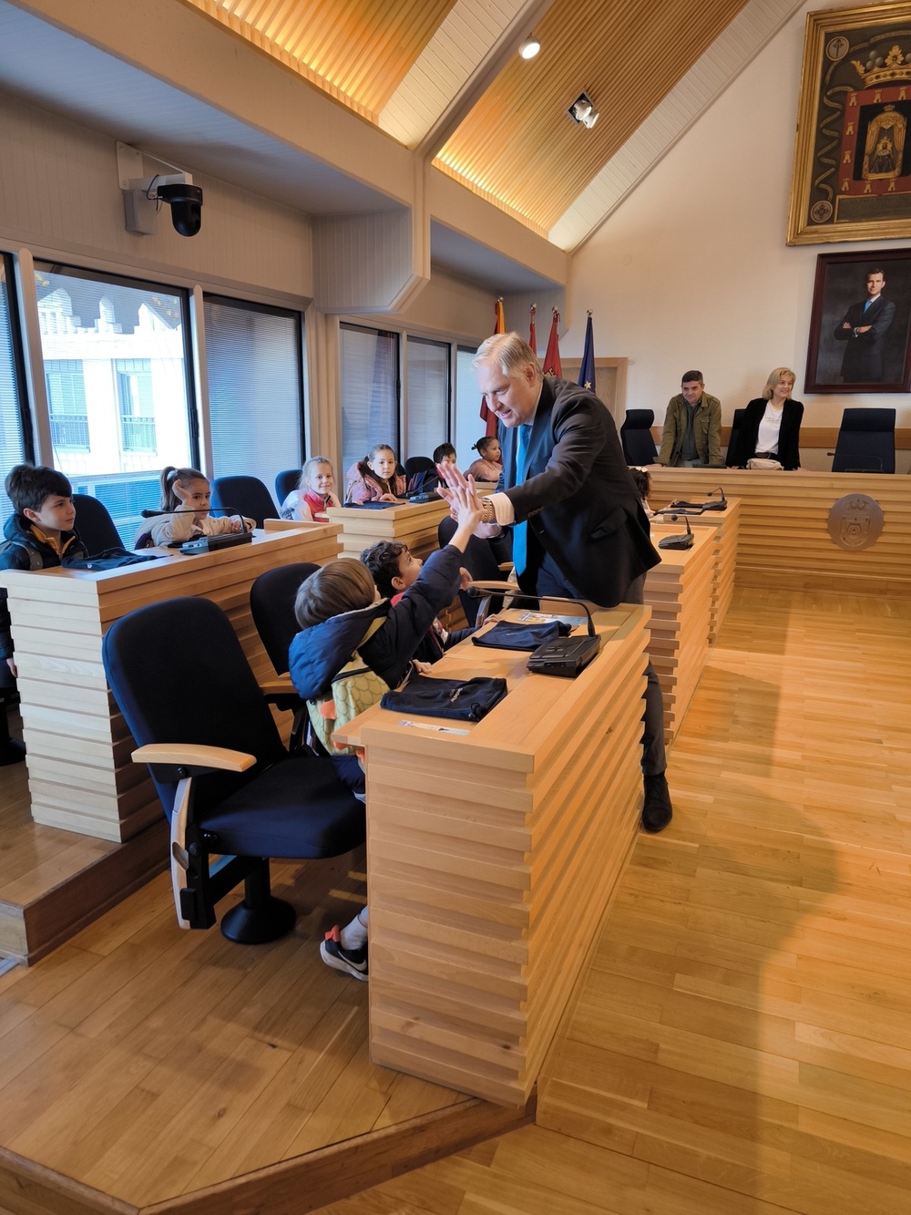 La clase se traslada al Pleno del Ayuntamiento