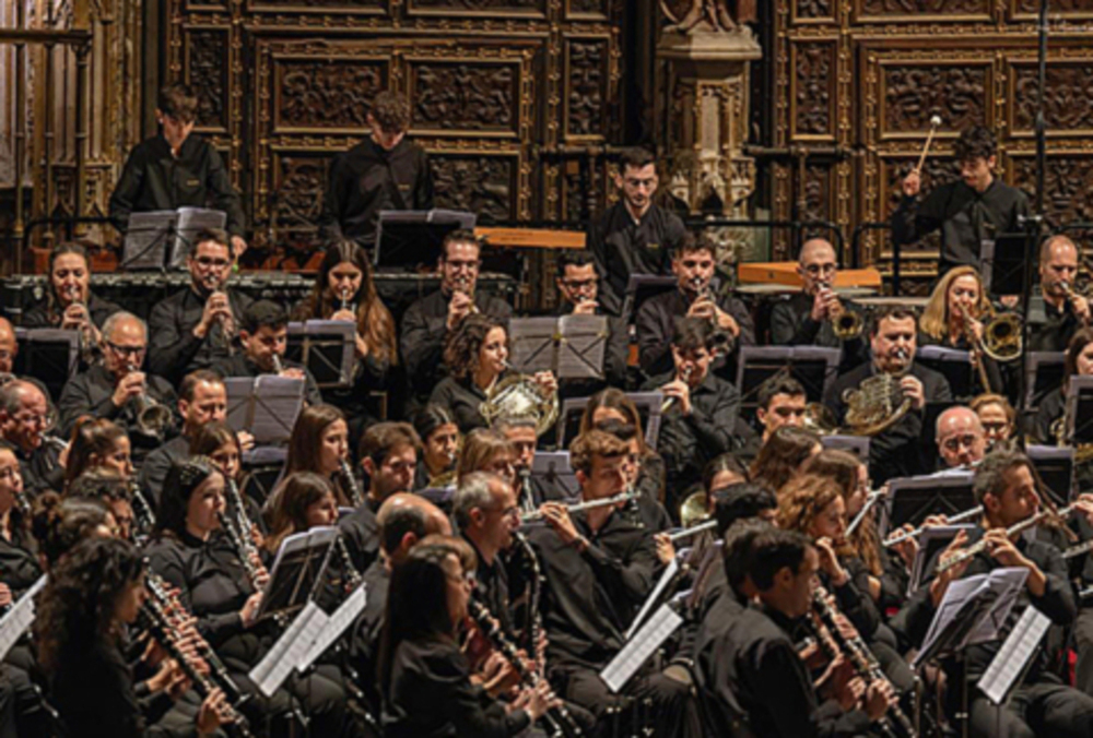 Momento en el que la banda tocó en 2023 en la Catedral de Toledo. 