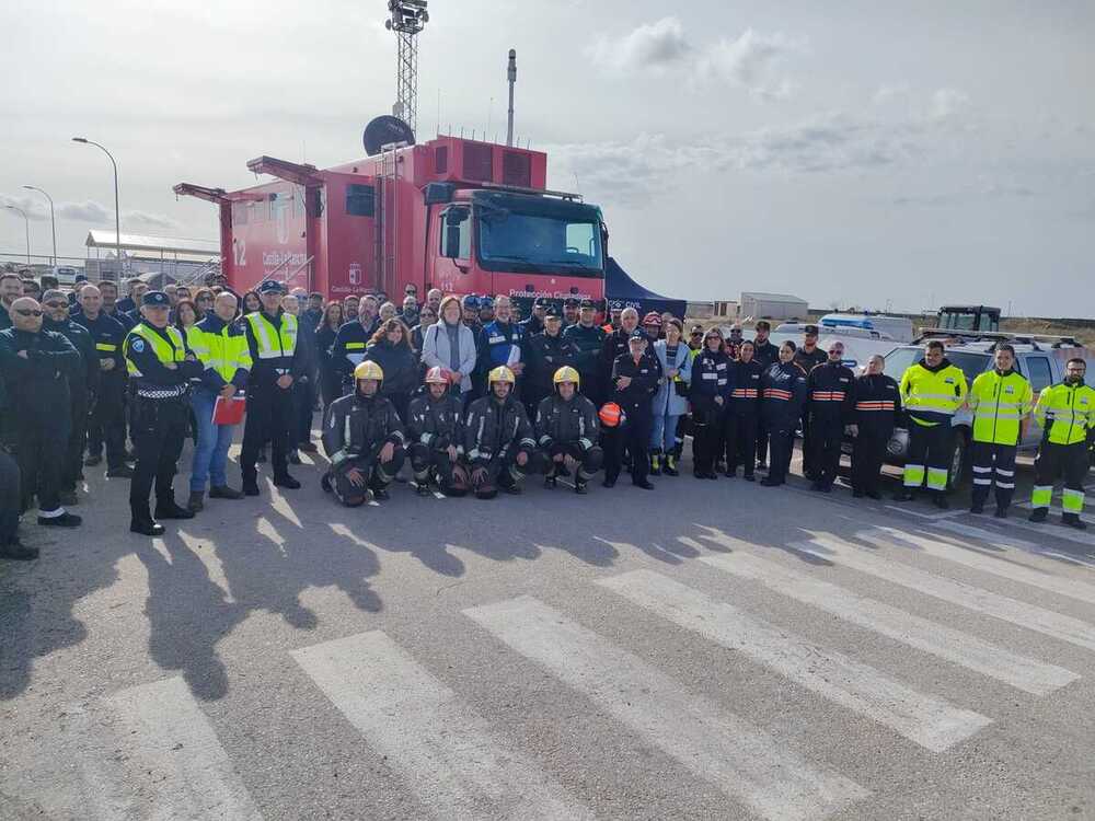 70 efectivos participan en un simulacro de la termosolar 