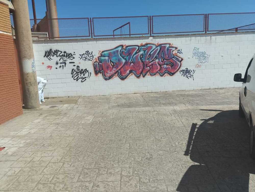 Miguelturra limpia los  grafitis de toda la localidad 