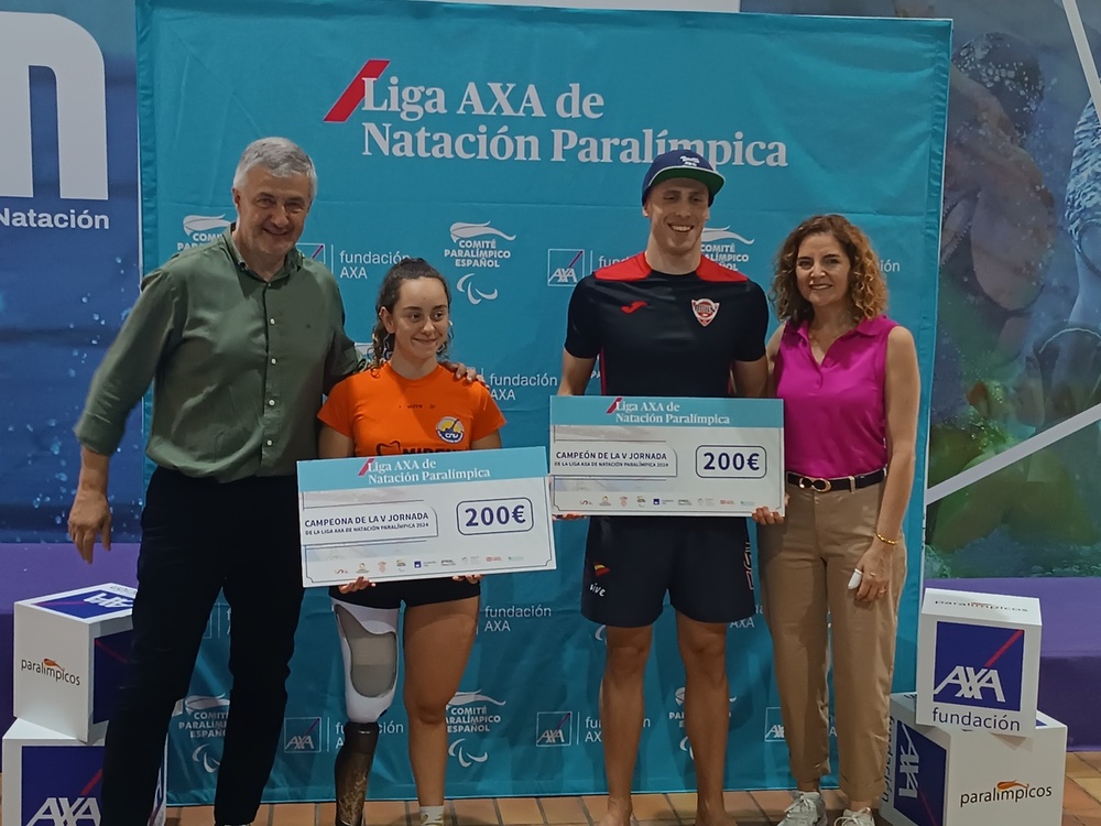 Beatriz Lérida e Iván Salguero, ganadores de la quinta jornada de la Liga AXA Paralímpica.