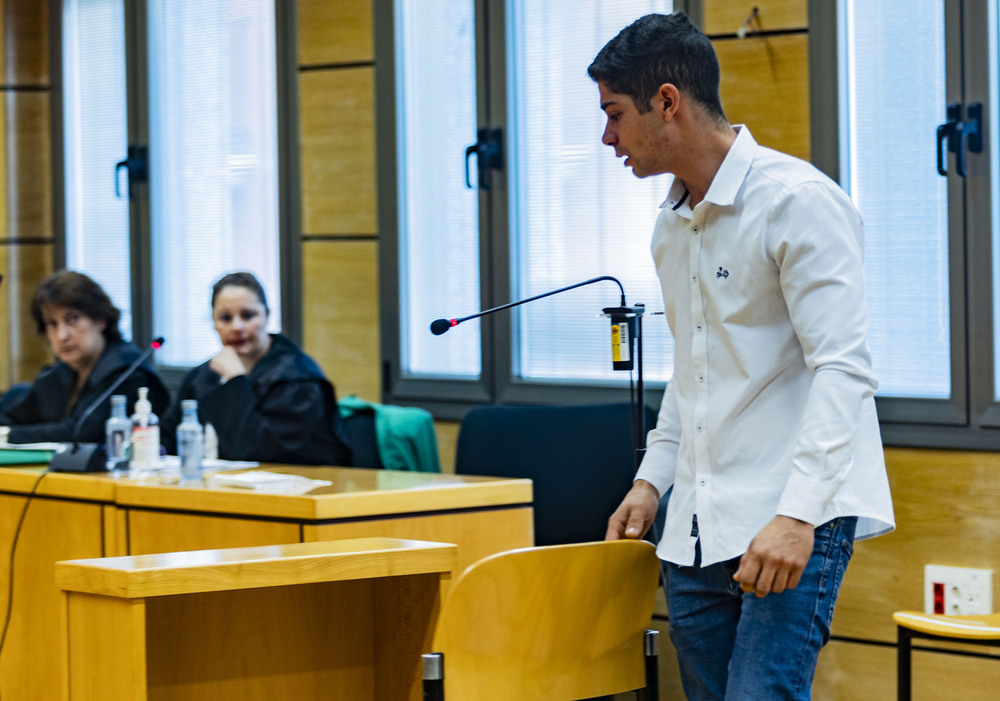 El acusado, durante el juicio celebrado en la Audiencia Provincial.