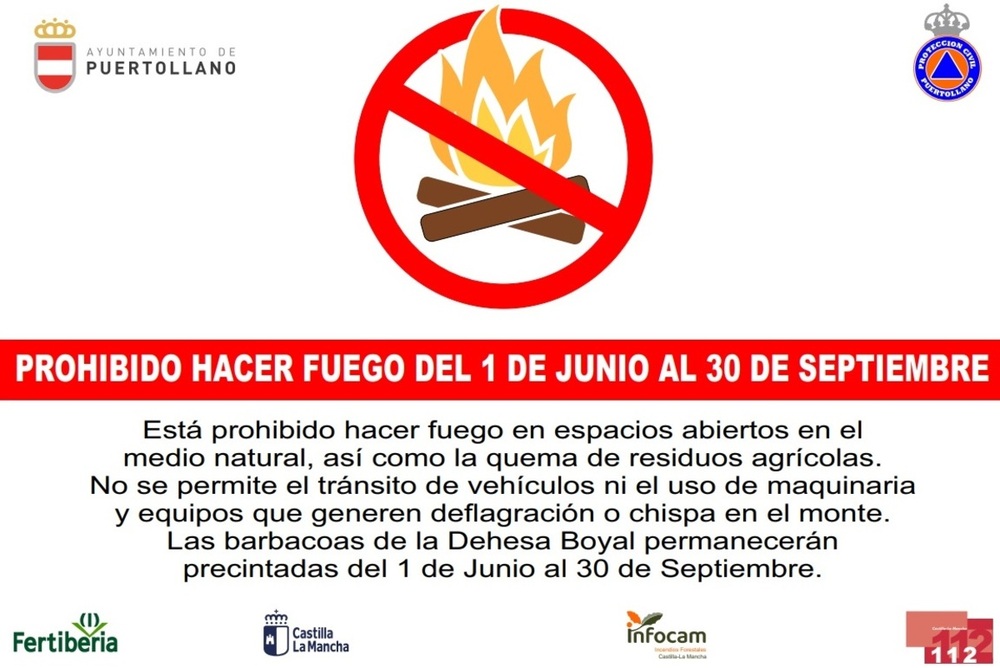 Seguridad Ciudadana lanza una campaña para evitar incendios