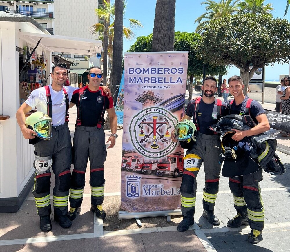 Un bombero de Puertollano gana la carrera vertical de Marbella