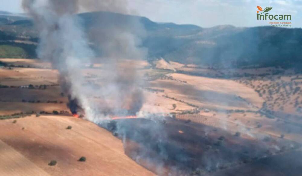 Declarado un incendio forestal en Puebla de Don Rodrigo