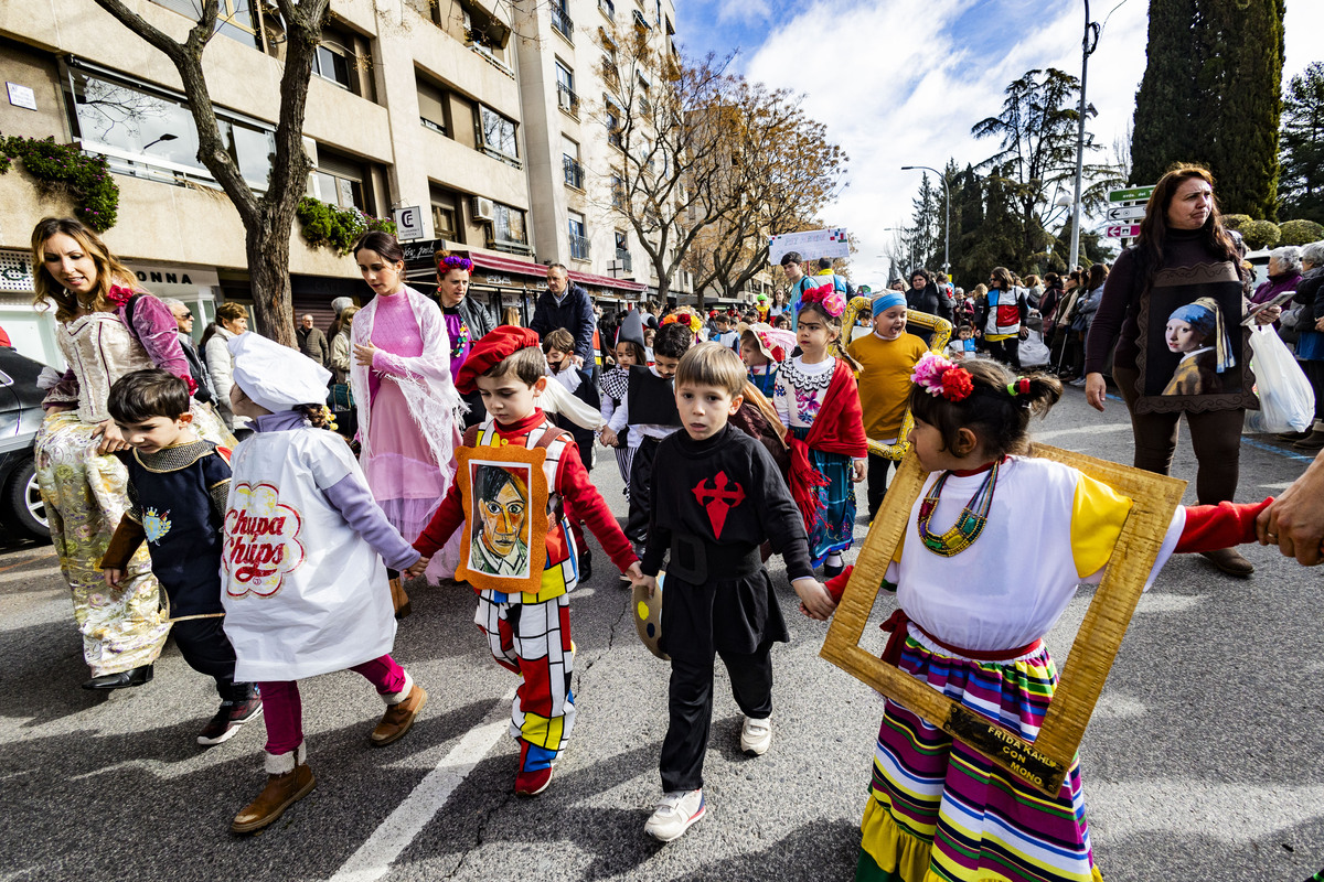 carnaval en ciudad real, desfile infantil de todos los colegios de ciudad real, en el primer desfile de carnaval de niños  / RUEDA VILLAVERDE